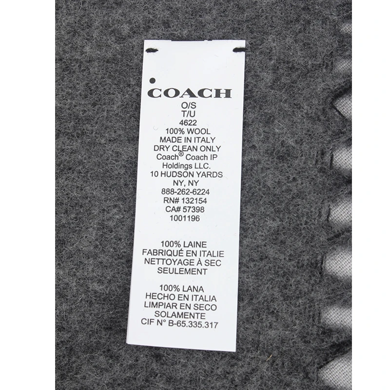 商品[国内直发] Coach|COACH 黑色女士围巾 1014106,价格¥861,第10张图片详细描述