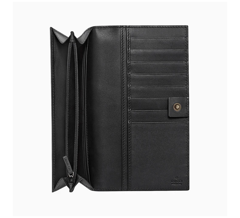 商品[国内直发] Gucci|GUCCI 黑色男士长款钱夹 386844-BTT7N-1060,价格¥5131,第6张图片详细描述