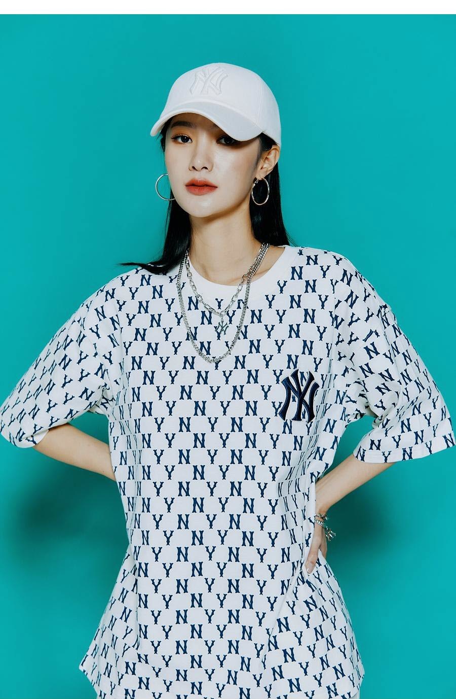 商品MLB|【韩国直邮|包邮包税】美联棒MLB 奶油色印花半袖 3ATSM1023K000150CRS,价格¥384,第5张图片详细描述