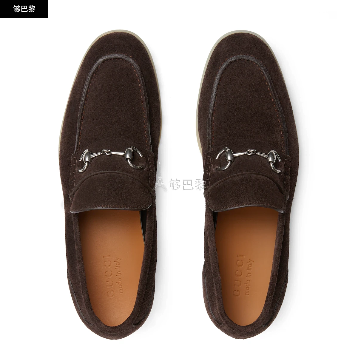 商品Gucci|【预售】 古驰 25春夏 男士 商务休闲鞋 饰马衔扣男士乐福鞋 782672 AACVH 2140,价格¥7699,第3张图片详细描述