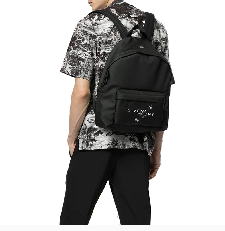 商品[国内直发] Givenchy|Givenchy 男士黑色双肩包 BK508HK17P-001,价格¥7496,第7张图片详细描述