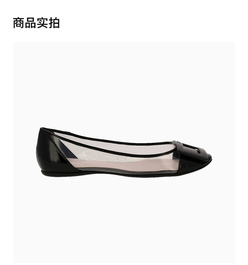 商品Roger Vivier|ROGER VIVIER 女士黑色芭蕾舞鞋 RVW20808639-L0P-3382,价格¥3851,第3张图片详细描述