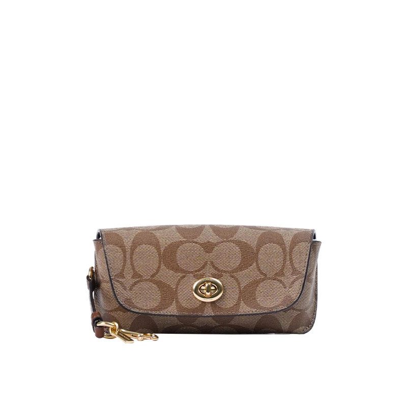 商品[国内直发] Coach|COACH 卡其色女士单肩包 F73639GDKHA,价格¥561,第1张图片详细描述