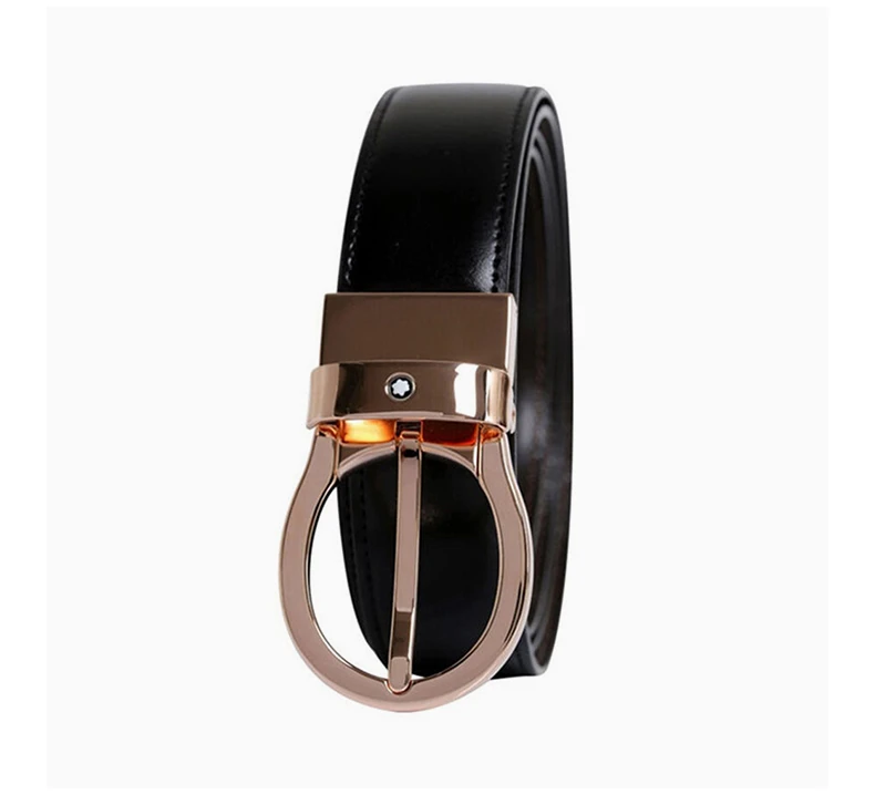 商品MontBlanc|MONT BLANC 黑色男士腰带 101896,价格¥1719,第6张图片详细描述