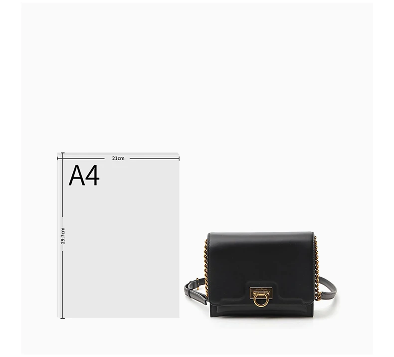 商品[国内直发] Salvatore Ferragamo|SALVATORE FERRAGAMO 黑色女士斜挎包 21-I163-730349,价格¥8879,第6张图片详细描述