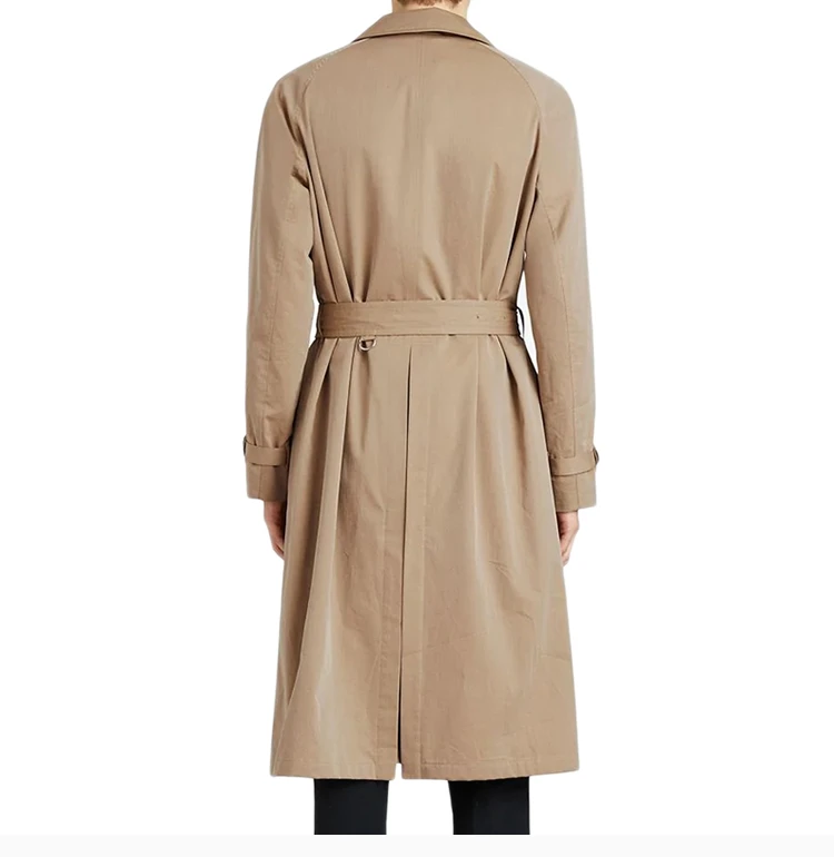 商品[国内直发] Burberry|Burberry 博柏利 男士卡其色长款风衣 8001228,价格¥9458,第6张图片详细描述