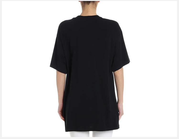 商品[国内直发] Moschino|MOSCHINO 黑色女士T恤 EJ0705-0540-3555,价格¥1121,第4张图片详细描述