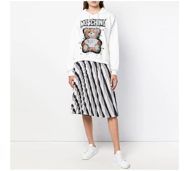 商品Moschino|Moschino 莫斯奇诺 女士白色印花棉质卫衣 EV1705-5527-1002,价格¥2135,第1张图片详细描述