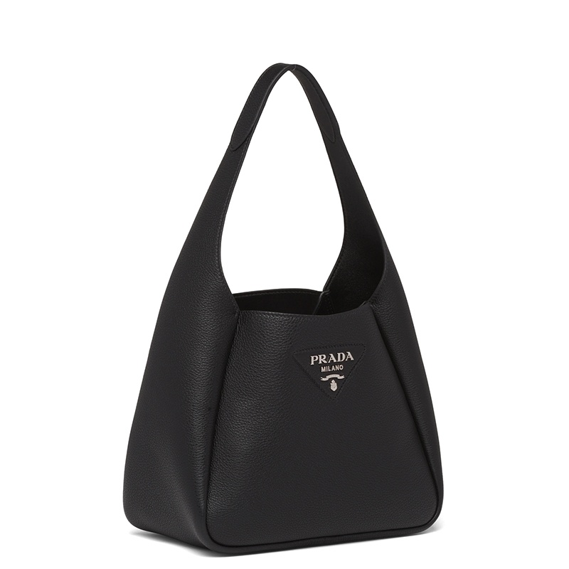 商品Prada|PRADA/普拉达 经典款 女士黑色皮革饰有三角徽标单肩斜挎包1BC127_2DKV_F0002_V_OOM,价格¥20292,第4张图片详细描述