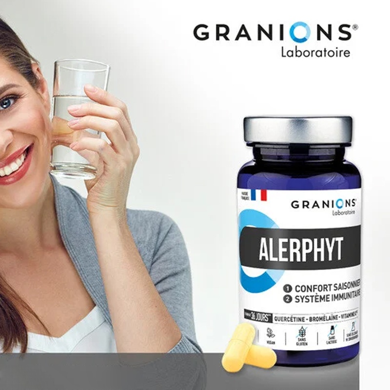 商品Granions|格兰宁ALERPHYT膳食补充敏敏救星 36粒 降低过敏性增强免疫,价格¥209,第5张图片详细描述