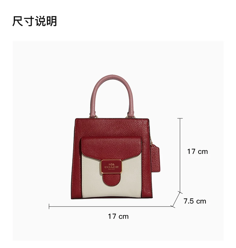 商品[国内直发] Coach|Coach 拼色印花女士手提包 C6994IMFFL,价格¥1392,第3张图片详细描述