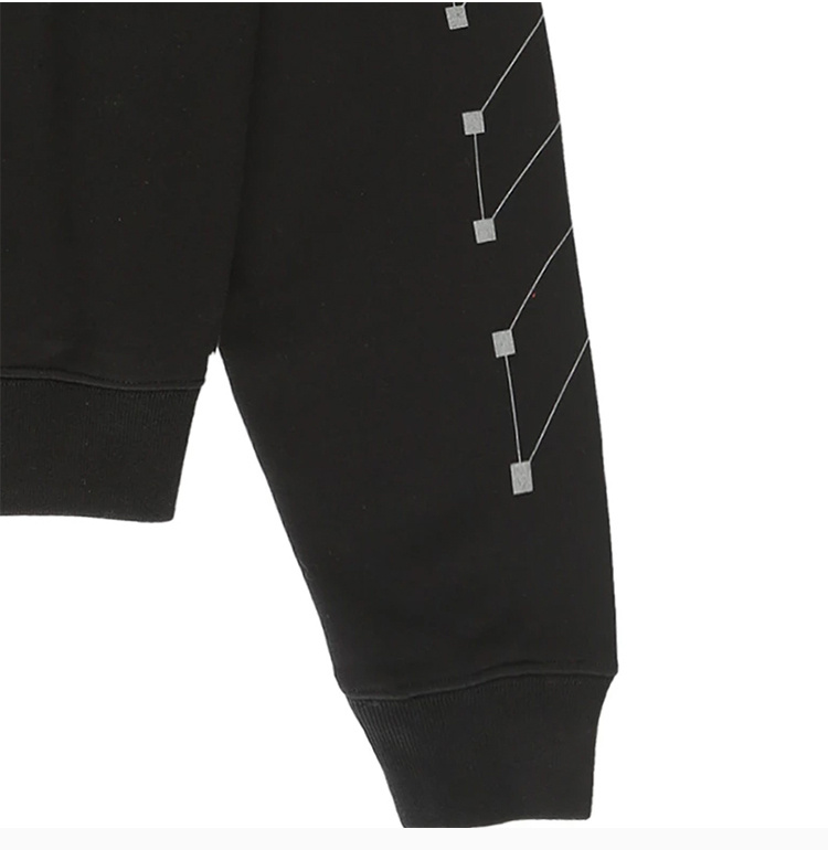 商品Off-White|OFF WHITE 男士黑色休闲卫衣 OMBA035E19E30001-1091,价格¥1533,第9张图片详细描述
