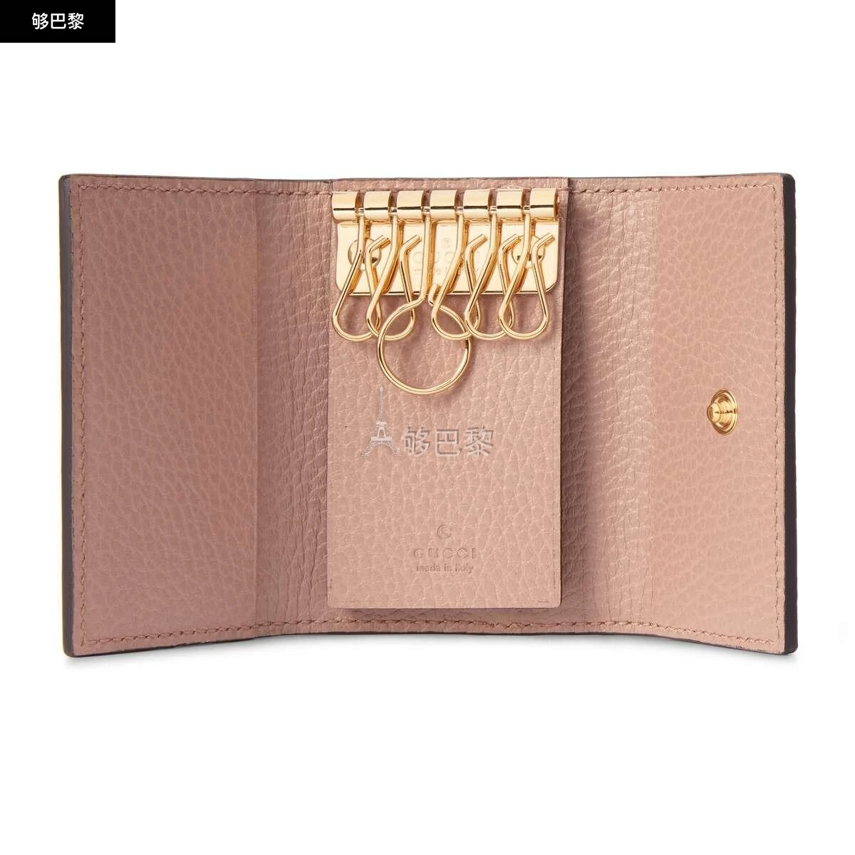商品Gucci|【预售】 古驰 25春夏 女士 钥匙包 钥匙扣 456118 17WAG 5788 ,价格¥2595,第6张图片详细描述