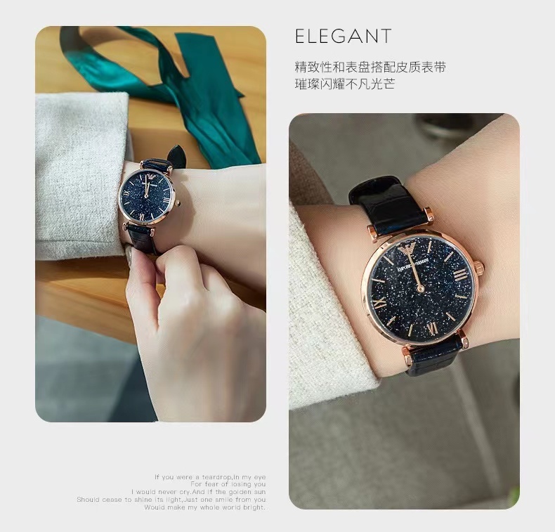 商品[国内直发] Emporio Armani| Armani皮质表带休闲商务时尚手表AR11424,价格¥1536,第4张图片详细描述