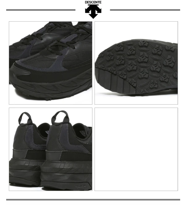 商品DESCENTE|【享贝家】ZY- 迪桑特 运动休闲鞋 增高厚底板鞋 男女同款 黑色 SM313LCR92,价格¥553,第6张图片详细描述