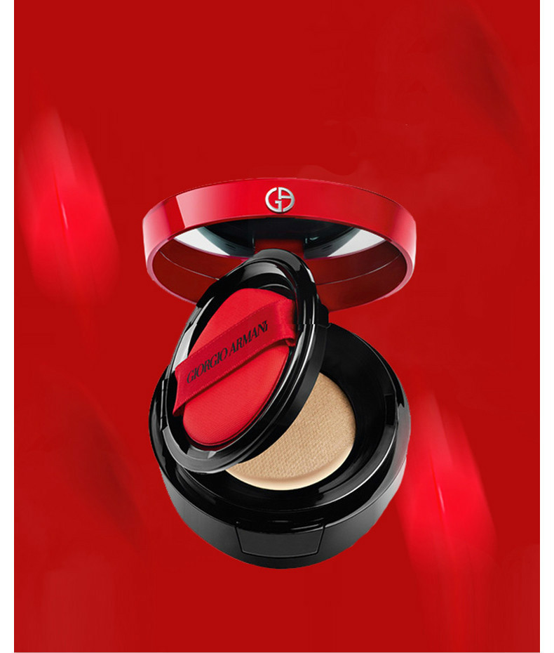 商品Giorgio Armani|【包邮装】Armani/阿玛尼 小红帽精华红气垫 #2 象牙白 15g(新款漆光),价格¥400,第3张图片详细描述