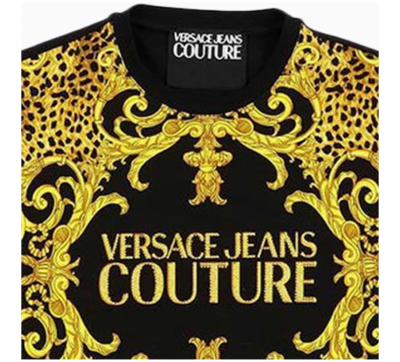 商品[国内直发] Versace|VERSACE JEANS COUTURE 拼色男士T恤 B2HUA7FP-36244-923,价格¥1245,第7张图片详细��描述
