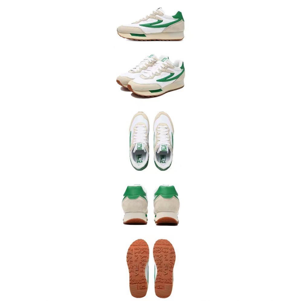 商品Fila|【享贝家】FILA 斐乐 Modulus 低帮运动鞋 韩版 白绿灰 1RM01578D146,价格¥254,第1张图片详细描述