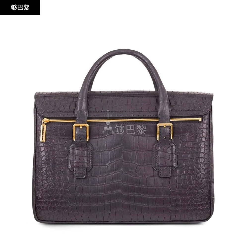 商品Stefano Ricci|包邮包税【预售7天发货】 STEFANO RICCI 史蒂芬 24春夏 男士 公文包 手工哑光鳄鱼皮公文包 ND032-CS.9005,价格¥199856,第5张图片详细描述