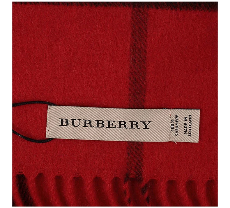 商品Burberry|BURBERRY 红色女士围巾 3826552,价格¥2918,第7张图片详细描述