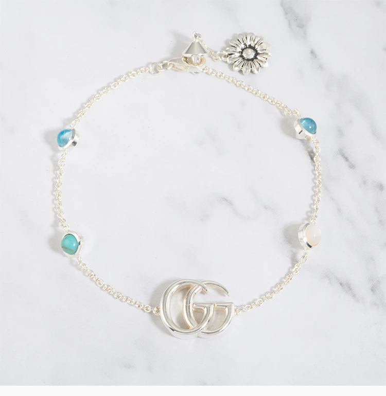 商品Gucci|GUCCI 女士双G图案手链 YBA527393001,价格¥1843,第4张图片详细描述