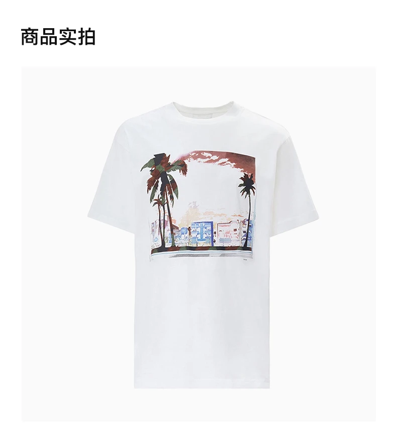 商品Prada|Prada 普拉达 白色圆领男士短袖T恤 UJN317-1MWC-F0009,价格¥1469,第6张图片详细描述