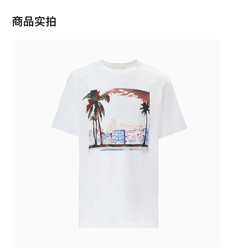 商品Prada|Prada 普拉达 白色圆领男士短袖T恤 UJN317-1MWC-F0009,价格¥1439,第8张图片详细描述