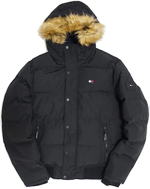 商品[国内直发] Tommy Hilfiger|TOMMY HILFIGER 黑色男士夹克 159AP863-BLACK,价格¥863,第1张图片详细描述