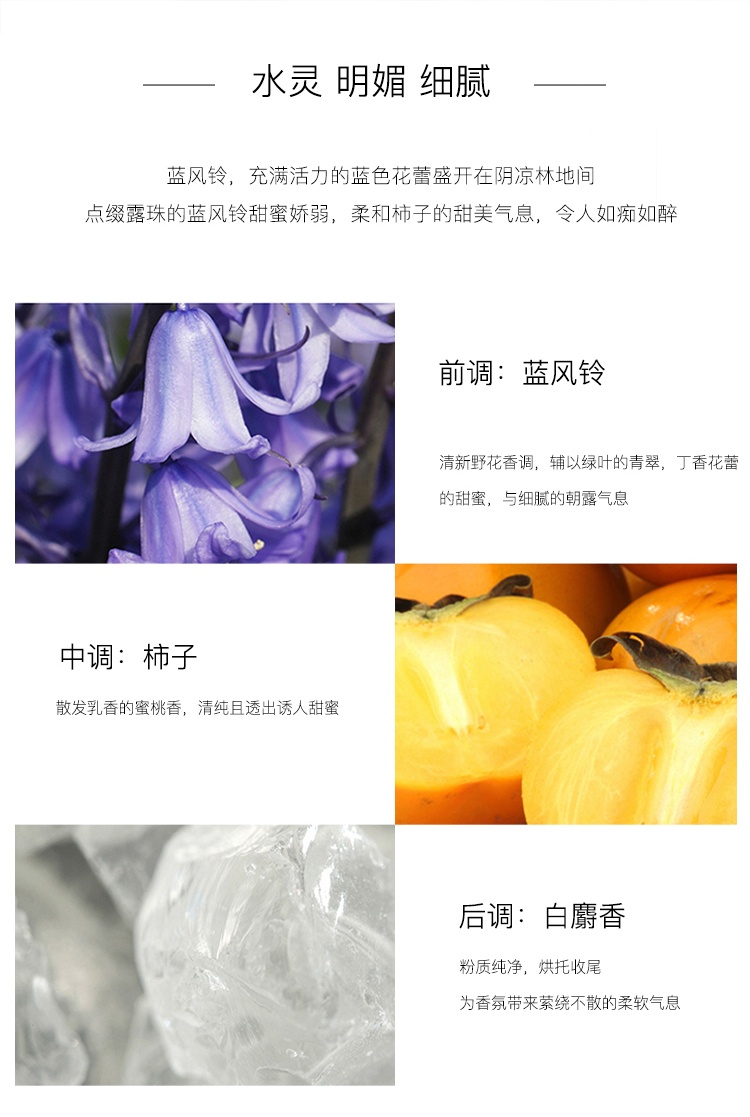 商品[国内直发] Jo Malone London|JO MALONE 祖马龙 女士蓝风铃古龙水(原厂无盒装) 30毫升/100毫升 EDC 花香调 香氛自然,价格¥527,第4张图片详细描述
