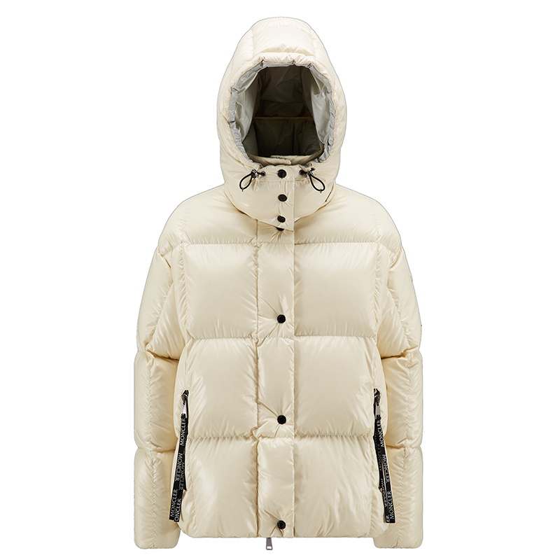 商品Moncler|Moncler/蒙克莱 22年秋冬新款 Parana系列 女士象牙色/暖灰色短款衬垫羽绒服夹克H20931A0006568950065,价格¥11642,第4张图片详细描述