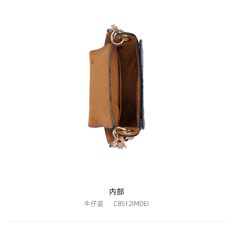 商品[国内直发] Coach|Coach 小号女士皮质单肩斜挎马鞍包 C8512IMDEI,价格¥1885,第5张图片详细描述