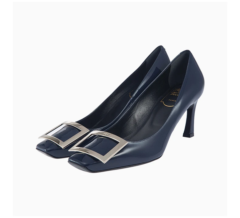 商品Roger Vivier|ROGER VIVIER 
  女士蓝色漆皮高跟鞋  RVW40015280-D1P-U800,价格¥4158,第6张图片详细描述