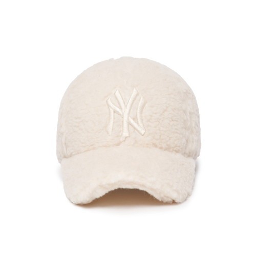 商品MLB|【Brilliant|包邮包税】MLB 羊羔绒 秋冬加厚 棒球帽 乳白色 NY大标 3ACPFDI16-50WHS,价格¥206,第9张图片详细描述