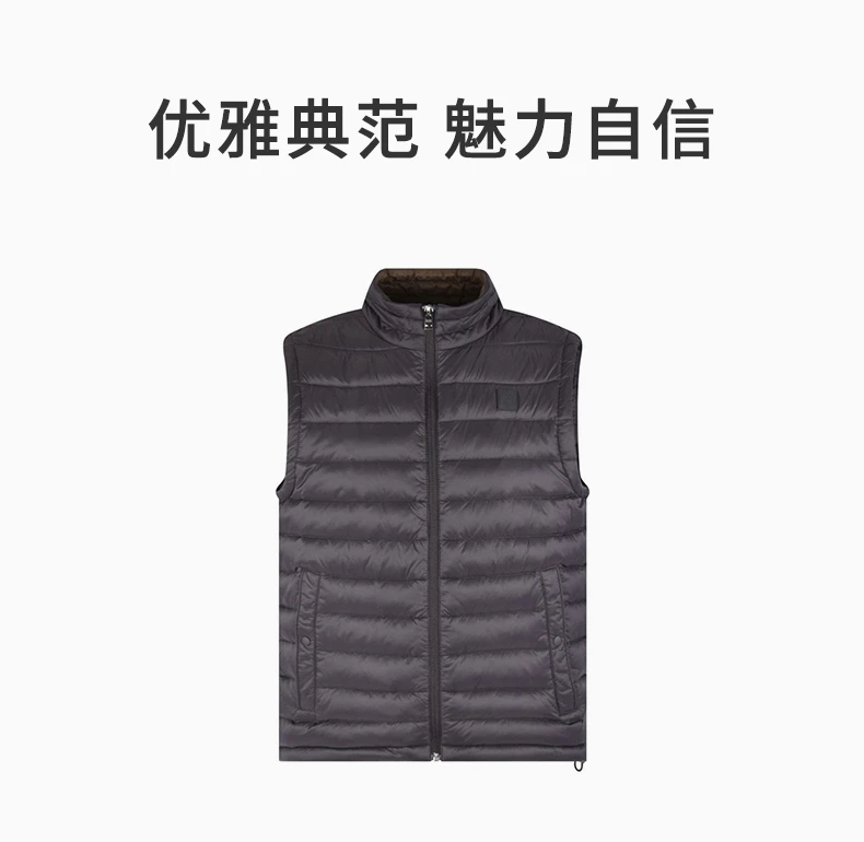 商品[国内直发] Hugo Boss|HUGO BOSS 男士黑色可折叠防水面料羽绒马夹 CHROMA-50427097-001,价格¥1275,第1张图片详细描述