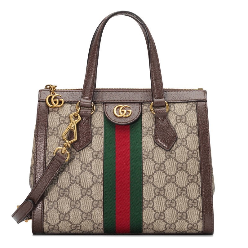 商品Gucci|GUCCI/古驰 Ophidia新款女士小号米色帆布单肩手提包547551 K05NB 8745,价格¥14447,第2张图片详细描述