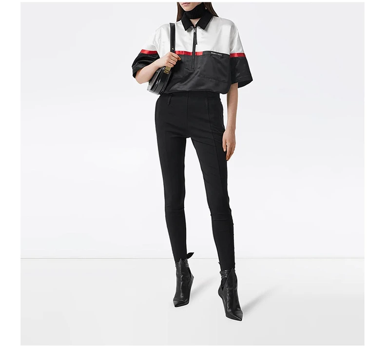 商品Burberry|BURBERRY 拼色女士衬衫 4566933,价格¥4603,第7张图片详细描述