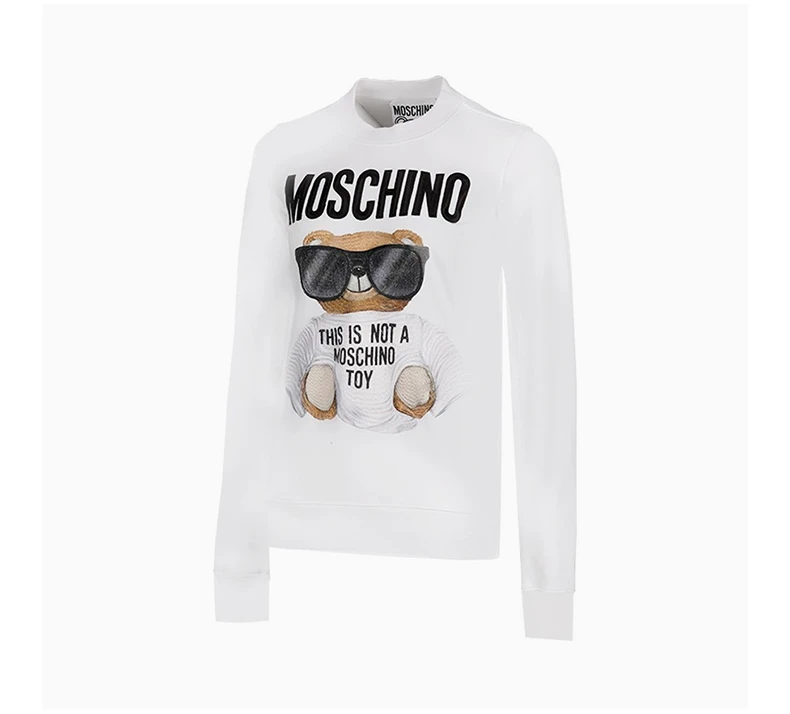 商品[国内直发] Moschino|MOSCHINO 白色女士卫衣/帽衫 EV1708-5527-1001,价格¥4045,第4张图片详细描述