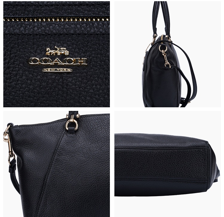 商品Coach|蔻驰中号女士皮质单肩手提饺子包,价格¥1640,第6张图片详细描述