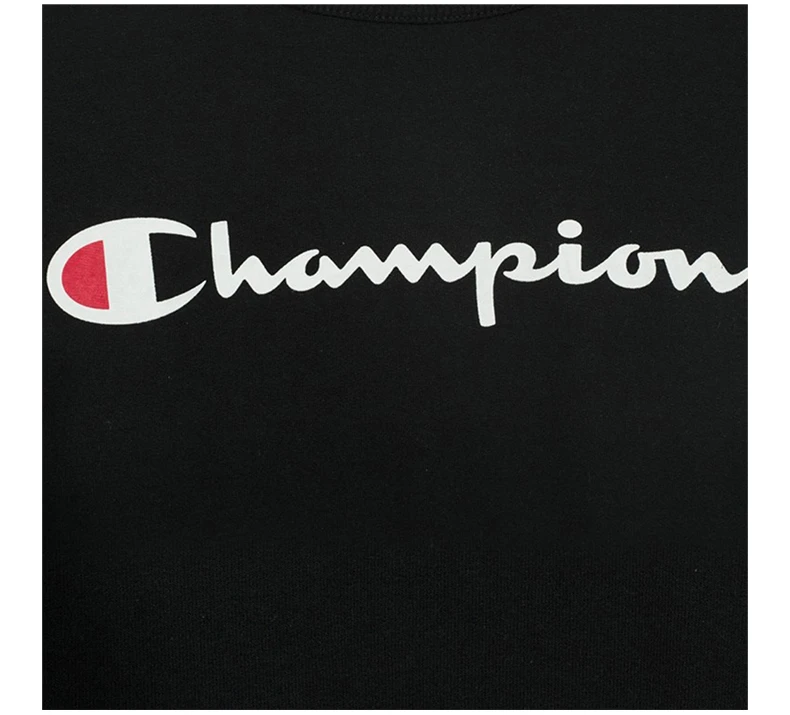 商品[国内直发] CHAMPION|CHAMPION 男士印花草写logo纯色加绒圆领卫衣 GF88H-Y06794-BKC,价格¥231,第7张图片详细描述