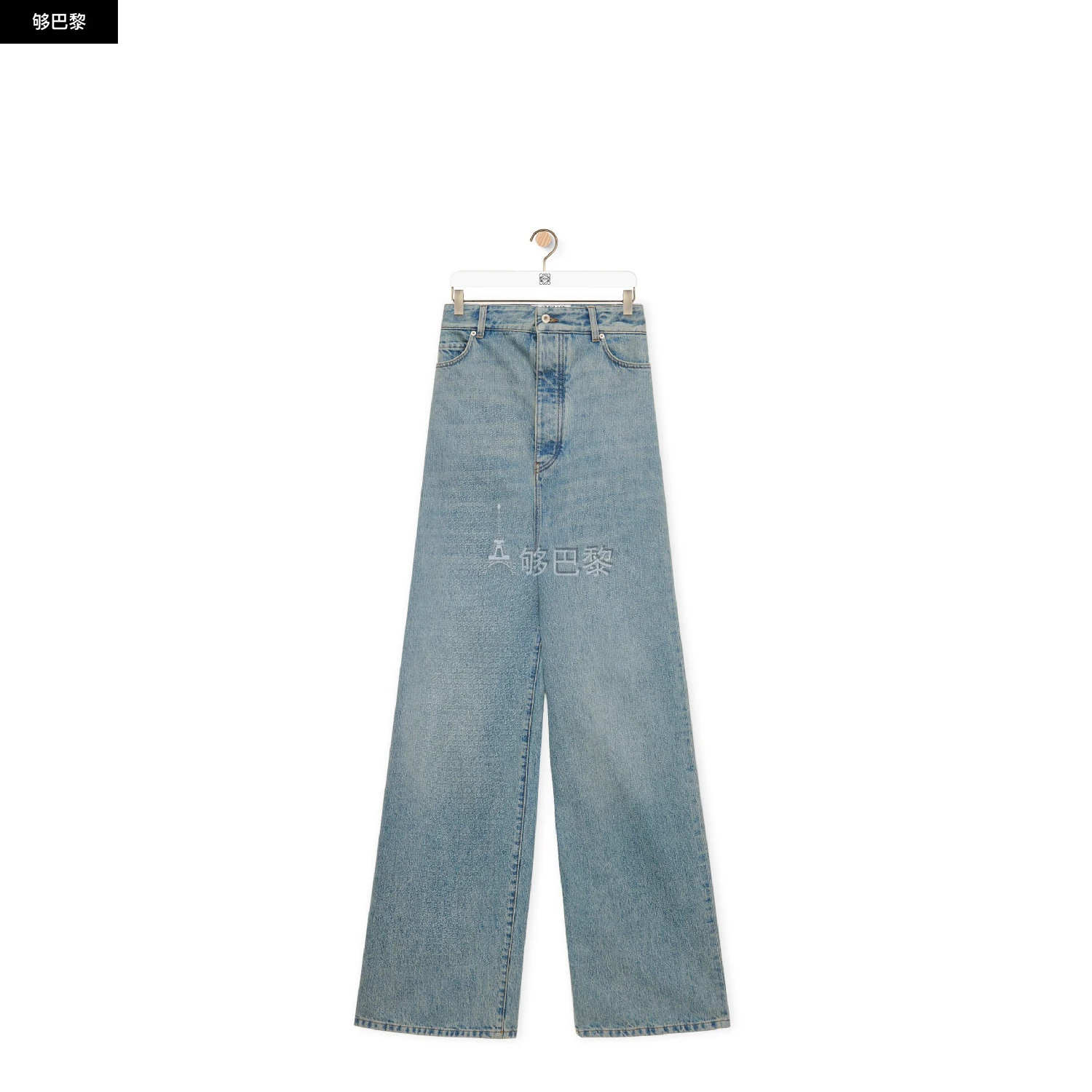 商品Loewe|【预售】 罗意威 25春夏 女士 牛仔裤 Bustier high waisted jeans in denim S540Y11X59-8438 ,价格¥5586,第2张图片详细描述