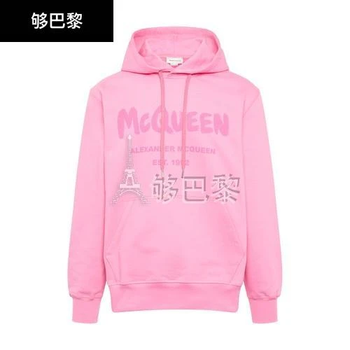 商品Alexander McQueen|【特惠8.7折】包邮包税【预售7天发货】 ALEXANDER MCQUEEN 男士 卫衣 Graffiti 连帽运动衫  688715QUZ810917 AMQARJ64PIN,价格¥4942,第2张图片详细描述