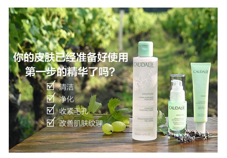 商品Caudalie|Caudalie欧缇丽 清痘控油平衡净肤爽肤水200ml,价格¥172,第2张图片详细描述