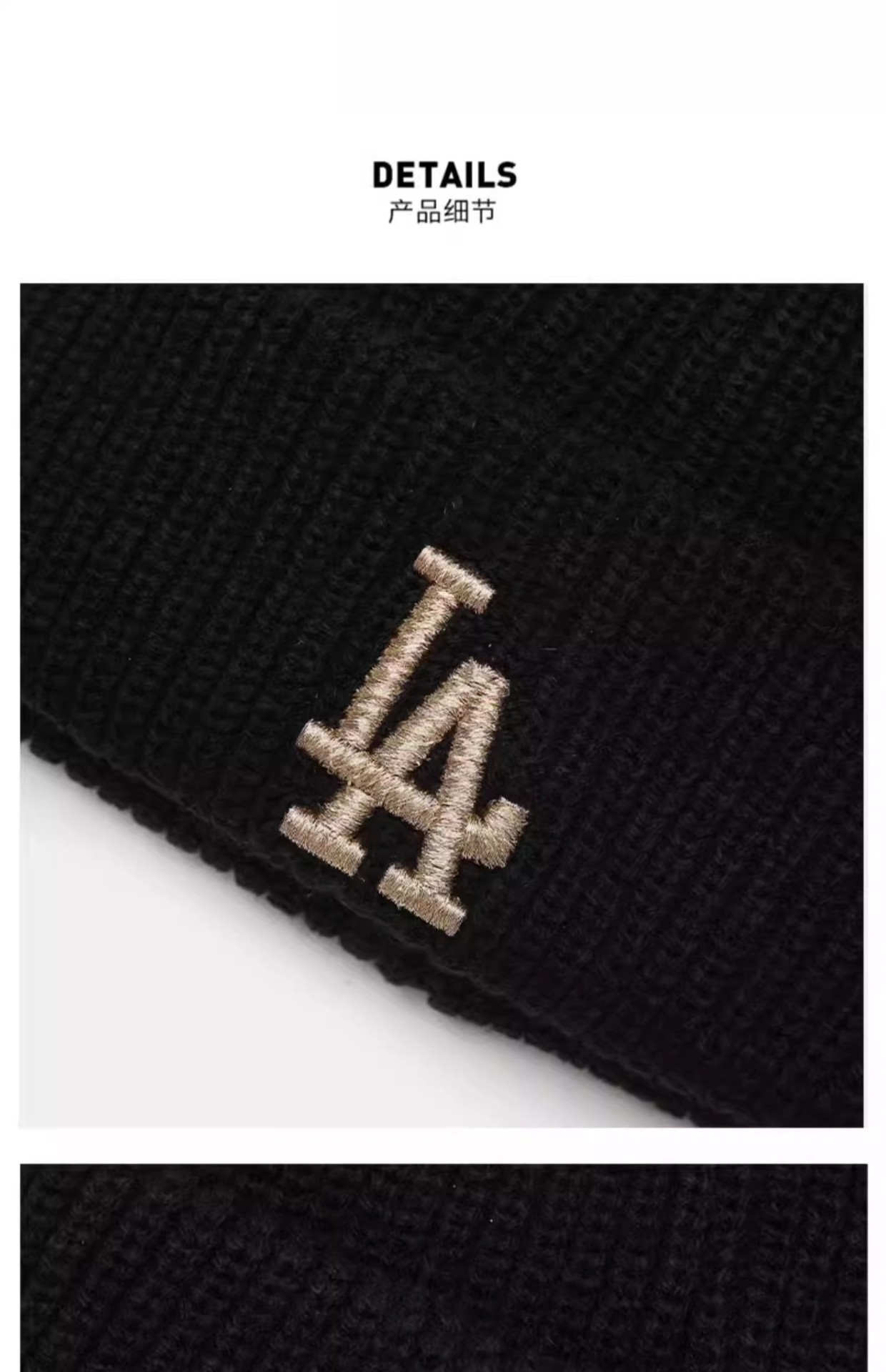 商品MLB|MLB官方虞书欣同款男女毛线帽刺绣保暖果冻冷帽秋冬,价格¥298,第7张图片详细描述