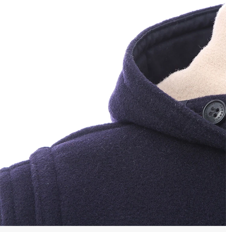 商品[国内直发] Burberry|Burberry 博柏利 男士深蓝色羊毛混纺大衣 3984195,价格¥6656,第7张图片详细描述