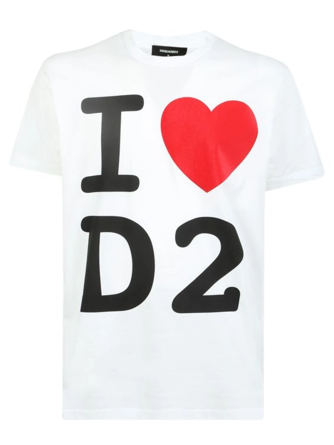 商品DSQUARED2|DSQUARED2 男士白色棉质短袖T恤 S74GD1028-S23009-100,价格¥1155,第1张图片详细描述