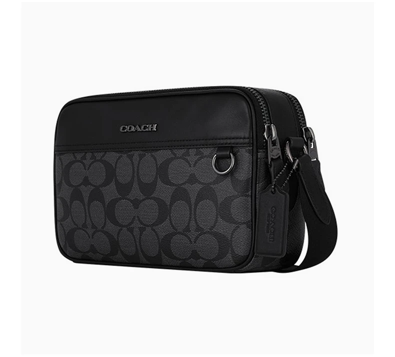 商品Coach|COACH 拼色男士单肩包 C4149QBMI5,价格¥1270,第4张图片详细描述