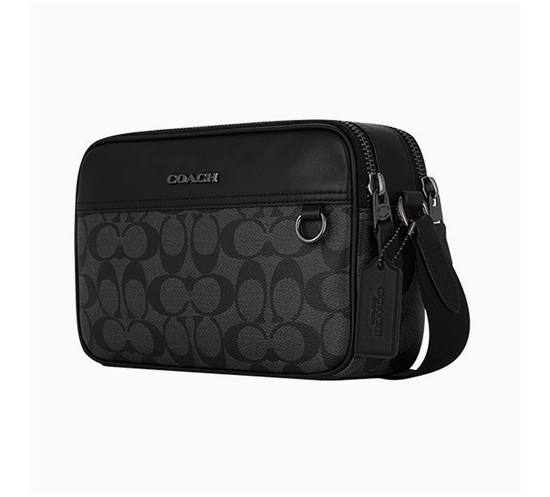 商品Coach|COACH 男士黑色斜挎包 C4149QBMI5,价格¥1349,第6张图片详细描述