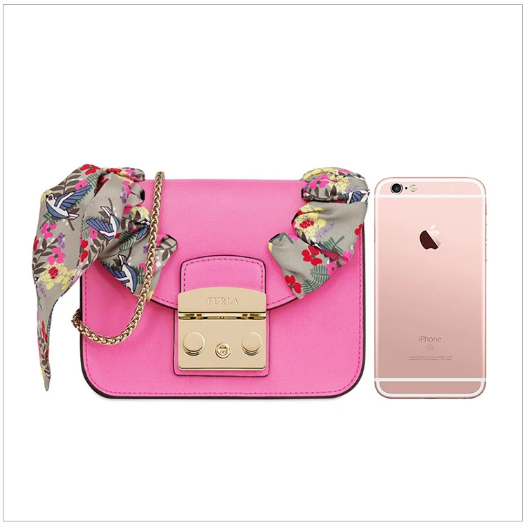 商品[国内直发] Furla|FURLA  芙拉 女士粉色单肩斜挎包 942070,价格¥925,第2张图片详细描述
