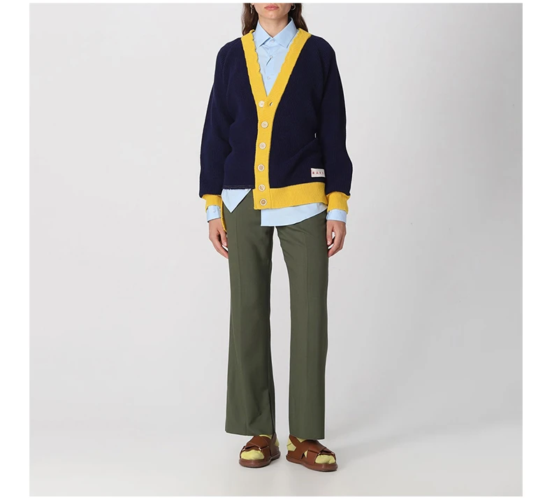 商品Marni|MARNI 藏青色女士针织衫/毛衣 CDMD0256Q1-UFH440-MXB84,价格¥2919,第7张图片详细描述