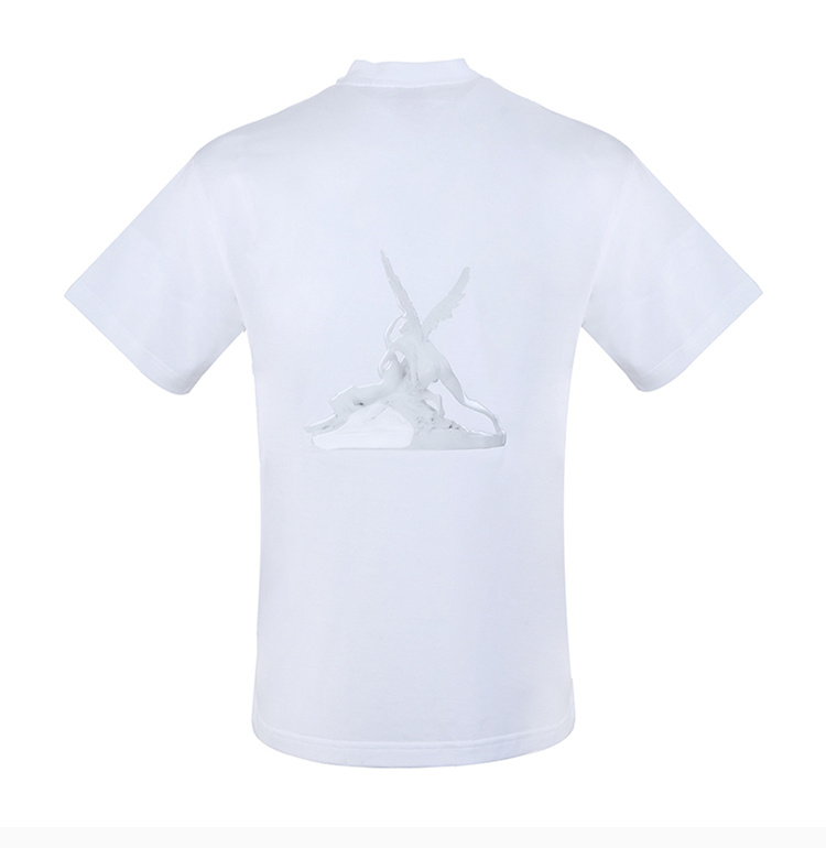 商品[国内直发] Burberry|Burberry 博柏利 白色男士短袖T恤 8024365,价格¥2011,第5张图片详细描述